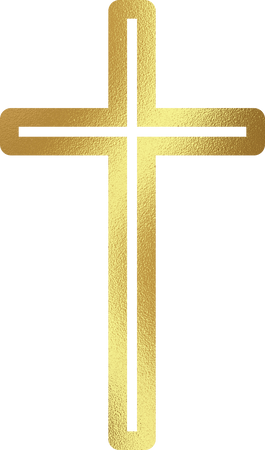 Gold Easter Cross